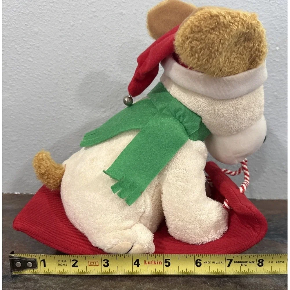 Hallmark Jingle Pals Plush Dog Animated Christmas Toy Squeezable Musical EUC